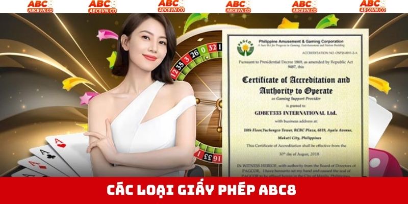 Giấy Phép ABC8 - Khẳng Định Độ Uy Tín Và Minh Bạch Rõ Ràng 3 Cơ quan kiểm định cấp chứng nhận cho đơn vị