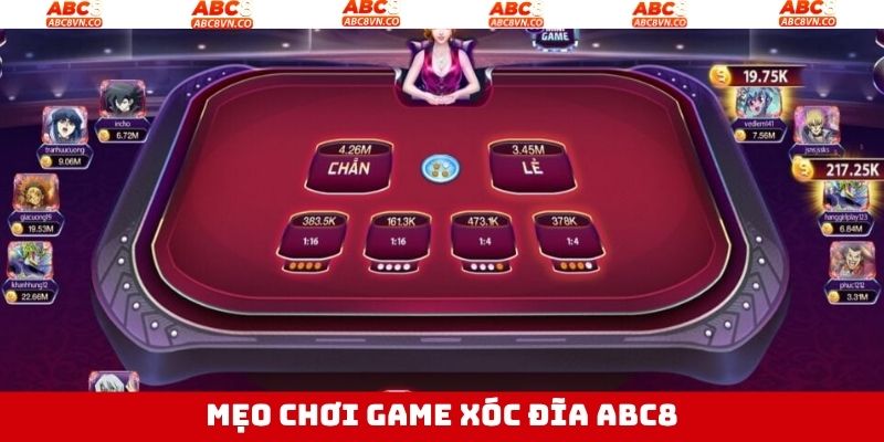 Xóc Đĩa ABC8 - Siêu Phẩm Giải Trí Online Thú Vị Đáng Để Thử 4 Bỏ túi những bí quyết cá cược xóc đĩa ABC8